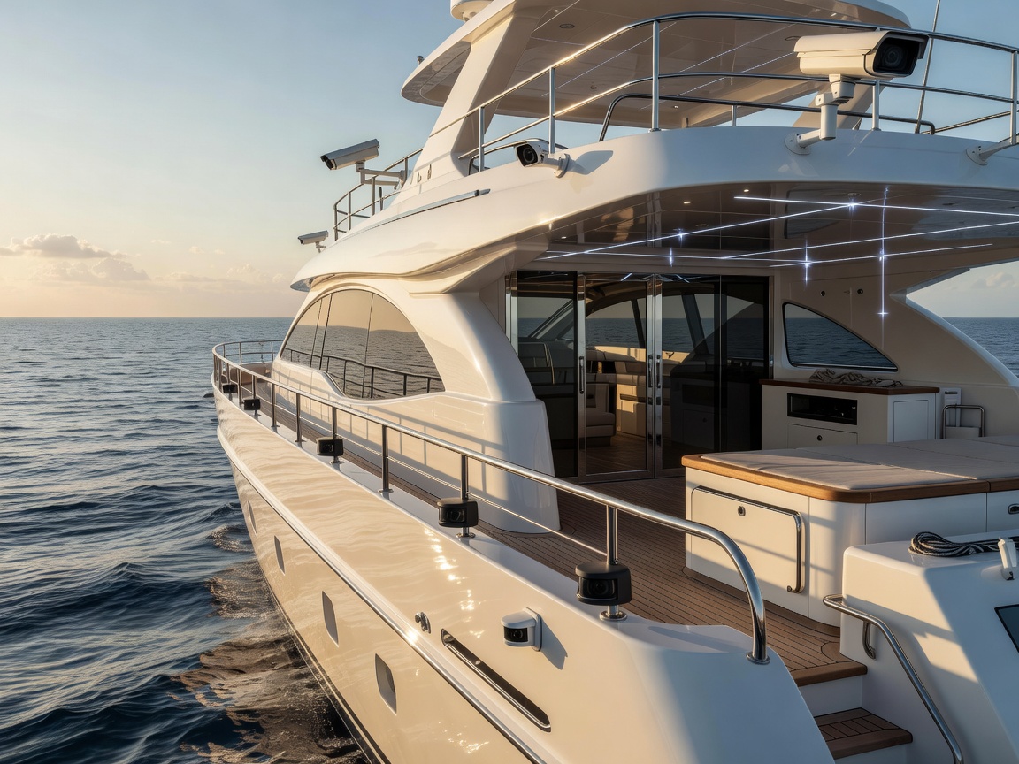 Yacht Perimeter Security Cameras and Thermal Monitoring
